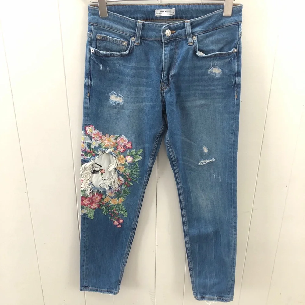 Rare l ZARA Hipster l Sz 4 l Ankle Mommy Jeans - Picture 3 of 16
